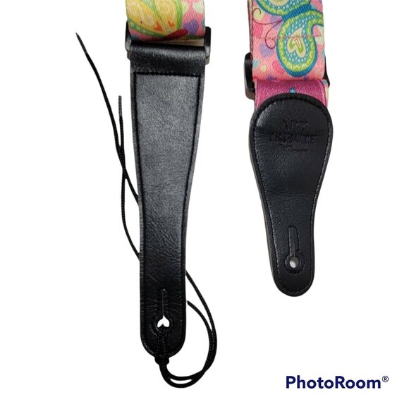 Art Tribute Guitar Strap Girls Kids Adjustable SUPER STAR Pink Butterfly Music - Picture 8 of 10